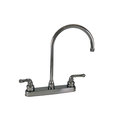 Empire Brass Empire Brass U-YCH800GS RV Kitchen Faucet with Gooseneck Spout and Teapot Handles - 8", Chrome U-YCH800GS